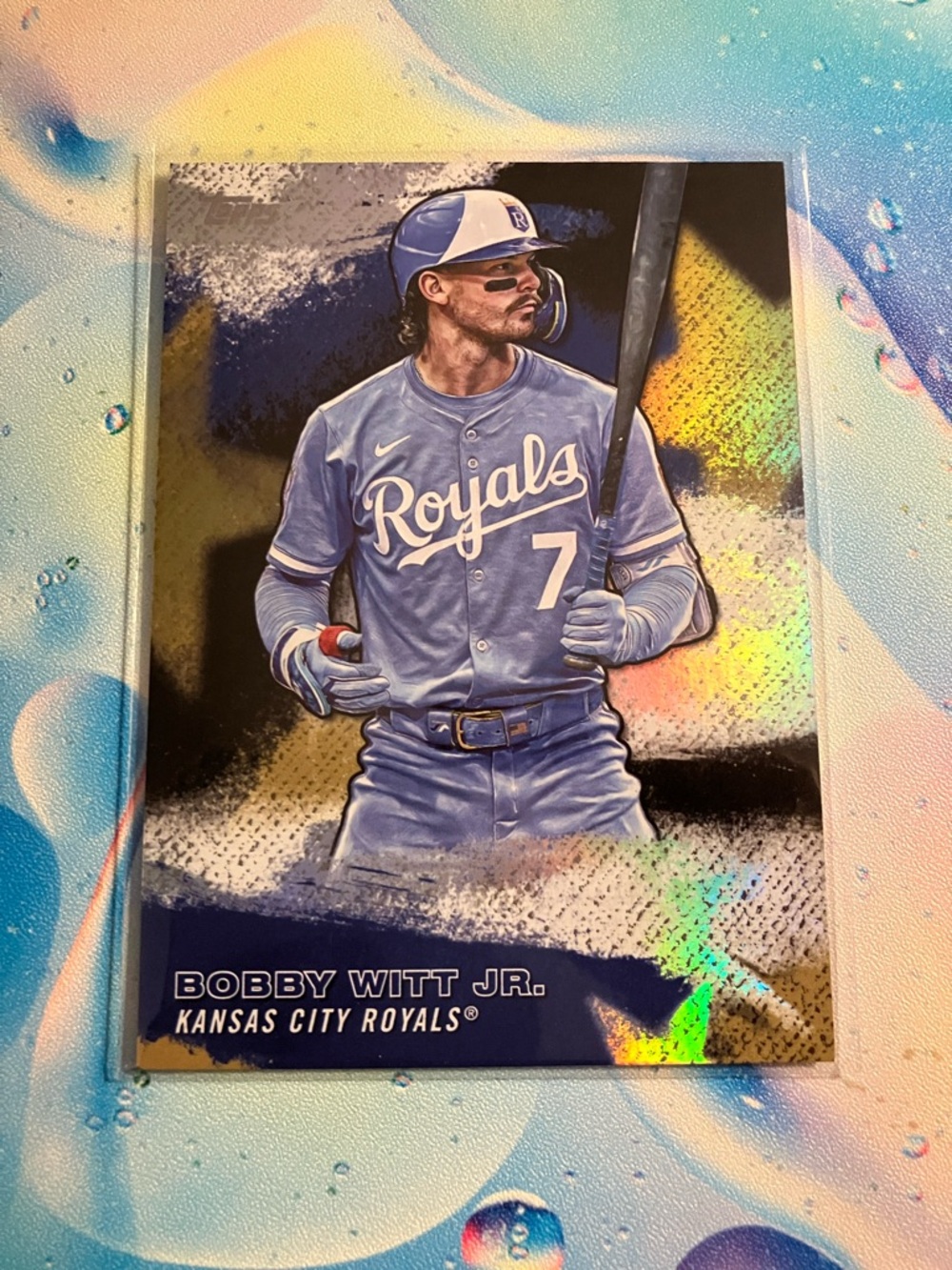 Bobby Witt Jr. Topps Kansas City Royals Baseball Card, Stars of the MLB design